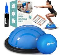 LifePro Demi-Ballon d’Équilibre - Ballon de Stabilité pour Entraînement Complet à Domicile et Physiothérapie - Équipement Antidérapant pour le Travail de l’Équilibre (Bleu)