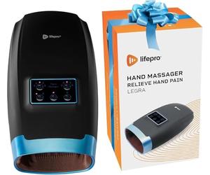 Lifepro Legra Masseur pour les Mains avec Chaleur et Vibrations, 5 Modes de Massage, Rechargeable USB-C, Appareil Portable pour Soulager le Tunnel Carpien et les Douleurs du Poignet.