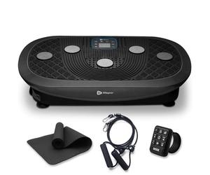 LifePro Machine d'exercice à Plaque vibrante Rumblex Plus 4D pour Usage Domestique, Plateforme vibrante Corps Entier avec télécommande, écran LCD et Bandes de résistance - Noir