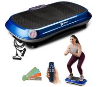 LifePro Plaque vibrante Machine d'exercice - Whole Body Vibration Fitness Workout Plate-Forme w/Bandes Boucle - Accueil appareils d'entraînement pour la Perte de Poids et Tonique Bleu