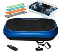 Lifepro Waver Mini Vibration Plate Exercise Machine with Remote & Bands - Compact Whole Body Vibrating Plate for Lymphatic Drainage & Muscle Toning - Shake Machine with 99 Speed Levels & 10 Presets