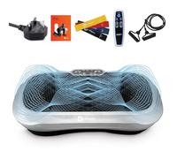 LifePro Waver Plateforme Vibrante pour Drainage Lymphatique Et Activation Musculaire, Vibration Plate pour Entraînement Complet avec 2 Loop Bands, 4 Bandes De Résistance Et Télécommande - Blanc