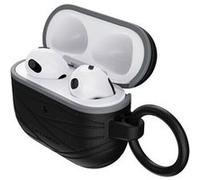 LifeProof Coque LifeProof pour AirPods 3e Gen 2021, antichoc, anti-chute, ultra-mince, anti-rayures et anti-éraflures pour Apple AirPods, Mousqueton inclus, Fabriqué de manière durable, Noir