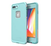 LifeProof FRĒ Series Waterproof Case for iPhone 8 Plus & iPhone 7 Plus (Only) - Non-Retail Packaging - Wipeout (Blue Tint/Fusion Coral/Mandalay Bay)