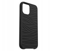 LifeProof WAKE - Coque de protection pour téléphone portable - plastique recyclé d'origine marine - noir - ultra mince avec un motif de vagues doux -