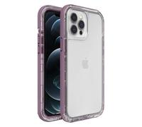 LifeProof pour Apple iPhone 12 Pro Max, coque fine, résistante aux chutes, à la poussière et à la neige, Série Next, Transparent/Mauve
