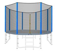 LIFERUN Filet de Rechange pour Trampoline de Jardin - Filet de Rechange Résistant Aux UV - Filet de Protection Rond pour Trampoline de Jardin Ø366 CM - Convient pour 8 Barres