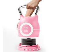 LIFERUN Kettlebell Réglable 10 kg 7-en-1 Musculation (Rose)