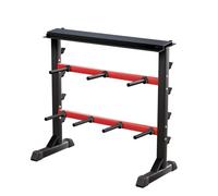 LIFERUN Support pour haltères, support pour disques d'haltère, support pour barre olympique en acier, support pour haltères courtes, support de poids pour home gym, convient pour haltères, kettlebells