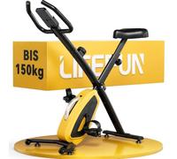 LIFERUN Vélo d'appartement Ergomètre Pliant,Silencieux,Selle Confortable