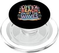 Life's A Beach Enjoy The Waves Vacances d'été - PopSockets PopGrip pour MagSafe