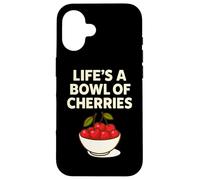 Life's a Bowl of Cherry Jeu de Mots Amusant aux Fruits Coque pour iPhone 16