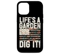 Life's A Garden Dig It Plantes de Jardinage Jardinier Agriculteur Coque pour iPhone 12/12 Pro