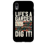 Life's A Garden Dig It Plantes de Jardinage Jardinier Agriculteur Coque pour iPhone XR