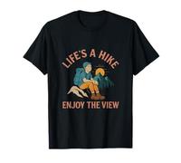 Life's A Hike Enjoy The View Camping Randonnée Graphique T-Shirt
