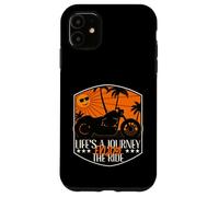 Life's A Journey Enjoy The Ride Vintage Biker Vibe Coque pour iPhone 11