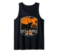 Life's A Journey Enjoy The Ride Vintage Biker Vibe Débardeur