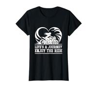 Life's A Journey Enjoy The Ride Vintage Moto Biker T-Shirt