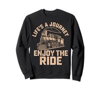 Life's a Journey Enjoy The Ride Vintage Retro Vibes Sweatshirt