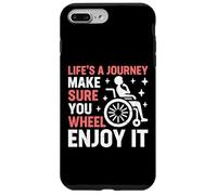 Life's a Journey Make Sure You Wheel Enjoy It Paraplégique Coque pour iPhone 7 Plus/8 Plus