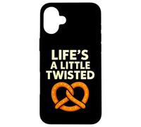 Life's a Little Twisted Jeu de Mots drôles de Bretzel Coque pour iPhone 16 Plus