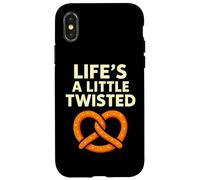Life's a Little Twisted Jeu de Mots drôles de Bretzel Coque pour iPhone X/XS