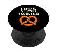 Life's a Little Twisted Jeu de Mots drôles de Bretzel PopSockets PopGrip Adhésif