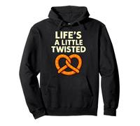 Life's a Little Twisted Jeu de Mots drôles de Bretzel Sweat à Capuche