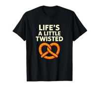 Life's a Little Twisted Jeu de Mots drôles de Bretzel T-Shirt