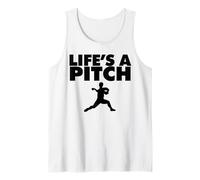 Life's a Pitch Funny Baseball Pitcher Life's a Pitch Débardeur