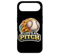 Life's A Pitch Jeu de Mots Amusant pour Joueur de Lanceur de Baseball Coque pour iPhone Air