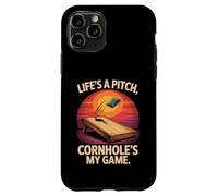 Life's A Pitch, My Game Fun de Cornhole Coque pour iPhone 11 Pro