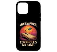 Life's A Pitch, My Game Fun de Cornhole Coque pour iPhone 12 Mini