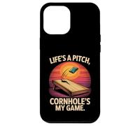 Life's A Pitch, My Game Fun de Cornhole Coque pour iPhone 12 Pro Max