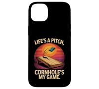 Life's A Pitch, My Game Fun de Cornhole Coque pour iPhone 14 Plus