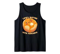 Life's Batter with Pancakes Funny Breakfast Humour Débardeur