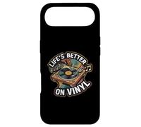 Life's Better on Vinyl Record Player Retro Music Lover Coque pour iPhone Air