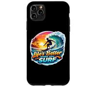 Life's Better When You Surf Surfing Planche de Surf Coque pour iPhone 11 Pro Max