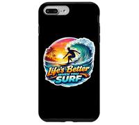 Life's Better When You Surf Surfing Planche de Surf Coque pour iPhone 7 Plus/8 Plus