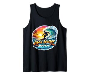 Life's Better When You Surf Surfing Planche de Surf Débardeur