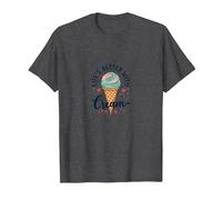 Life's Better with Cream Ice Cone Sweet Treat T-Shirt, Homme, Chiné Foncé, S