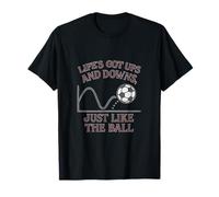 Life's Got Ups and Downs Football Fan Graphic T-Shirt