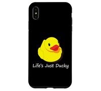 Life's Just Ducky Canard en Caoutchouc Coque pour iPhone XS Max