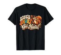 Life's Short Crazy Squirrel, Amateur d'animaux rétro T-Shirt