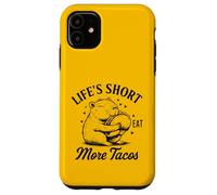 Life's Short Eat More Tacos Funny Capybara Lover Coque pour iPhone 11
