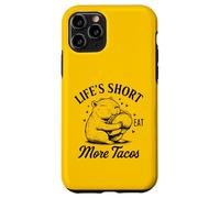 Life's Short Eat More Tacos Funny Capybara Lover Coque pour iPhone 11 Pro