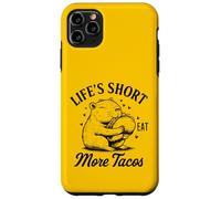 Life's Short Eat More Tacos Funny Capybara Lover Coque pour iPhone 11 Pro Max