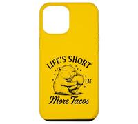 Life's Short Eat More Tacos Funny Capybara Lover Coque pour iPhone 12 Pro Max