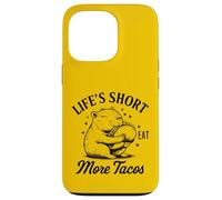 Life's Short Eat More Tacos Funny Capybara Lover Coque pour iPhone 13 Pro