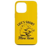 Life's Short Eat More Tacos Funny Capybara Lover Coque pour iPhone 13 Pro Max